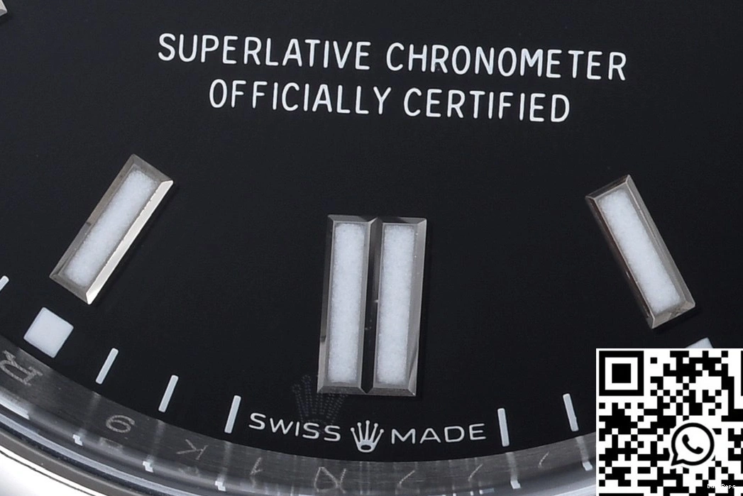 Factory Perpetual Black Rolex 41MM Clean Oyster Dial M124300-0002 0415